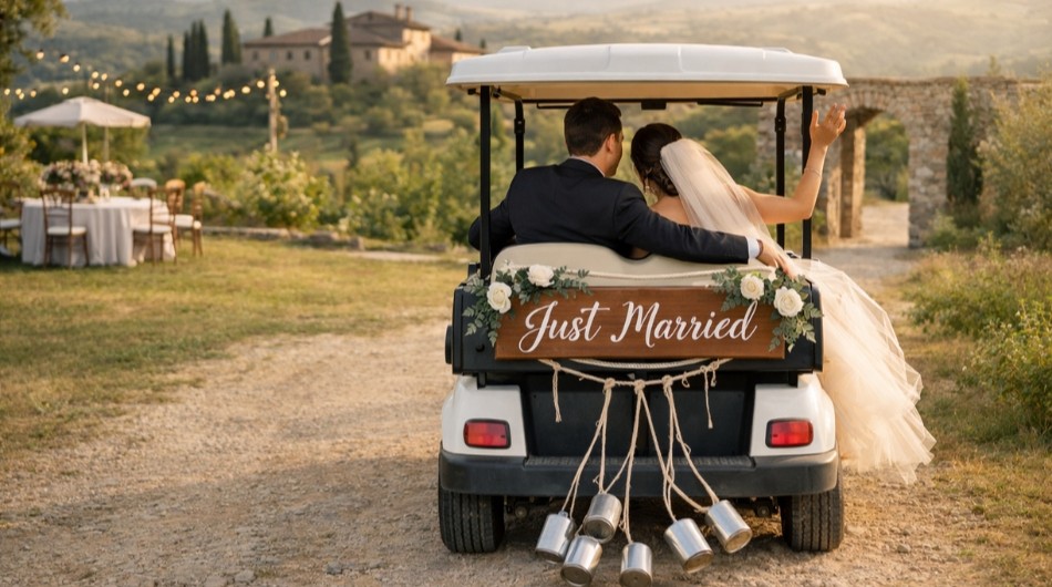 Noleggio golf car per eventi in Toscana da golf car per tutti