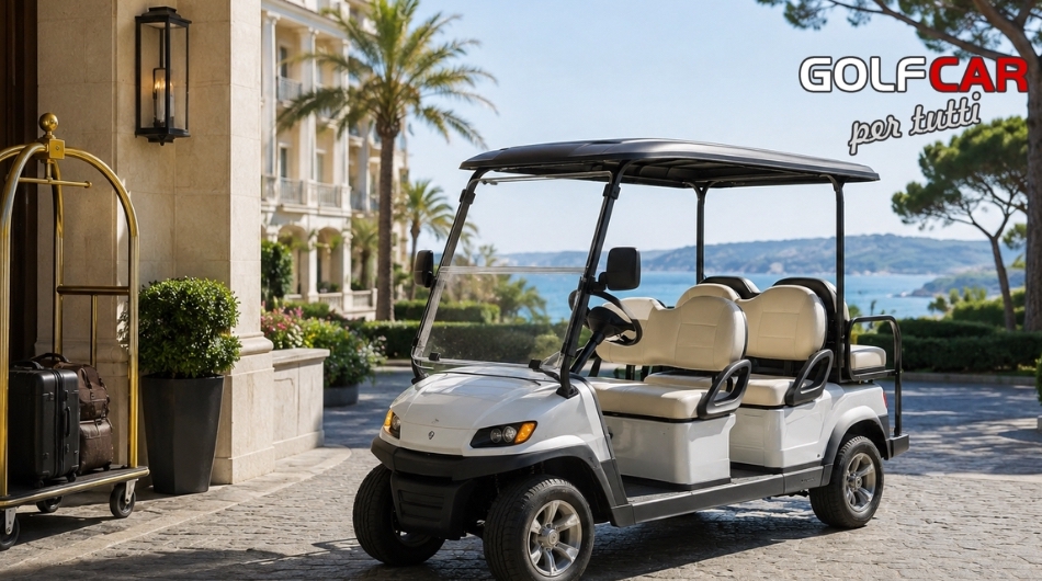 Golf car omologata 4 posti per hotel